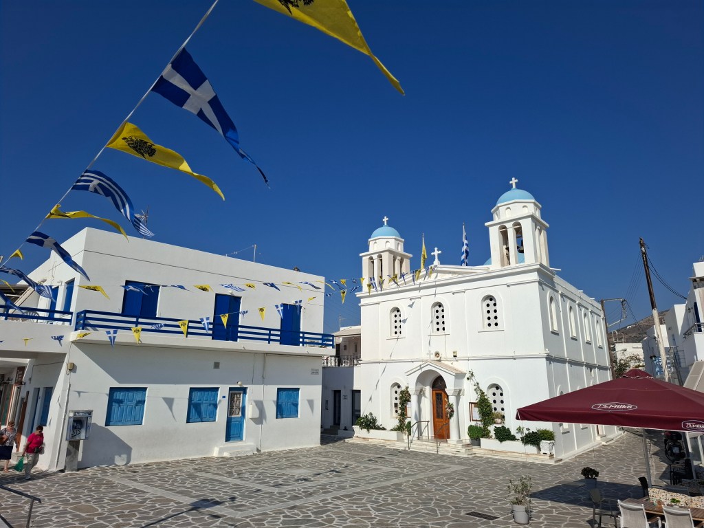 Greek orthodox church centred in Paros 
